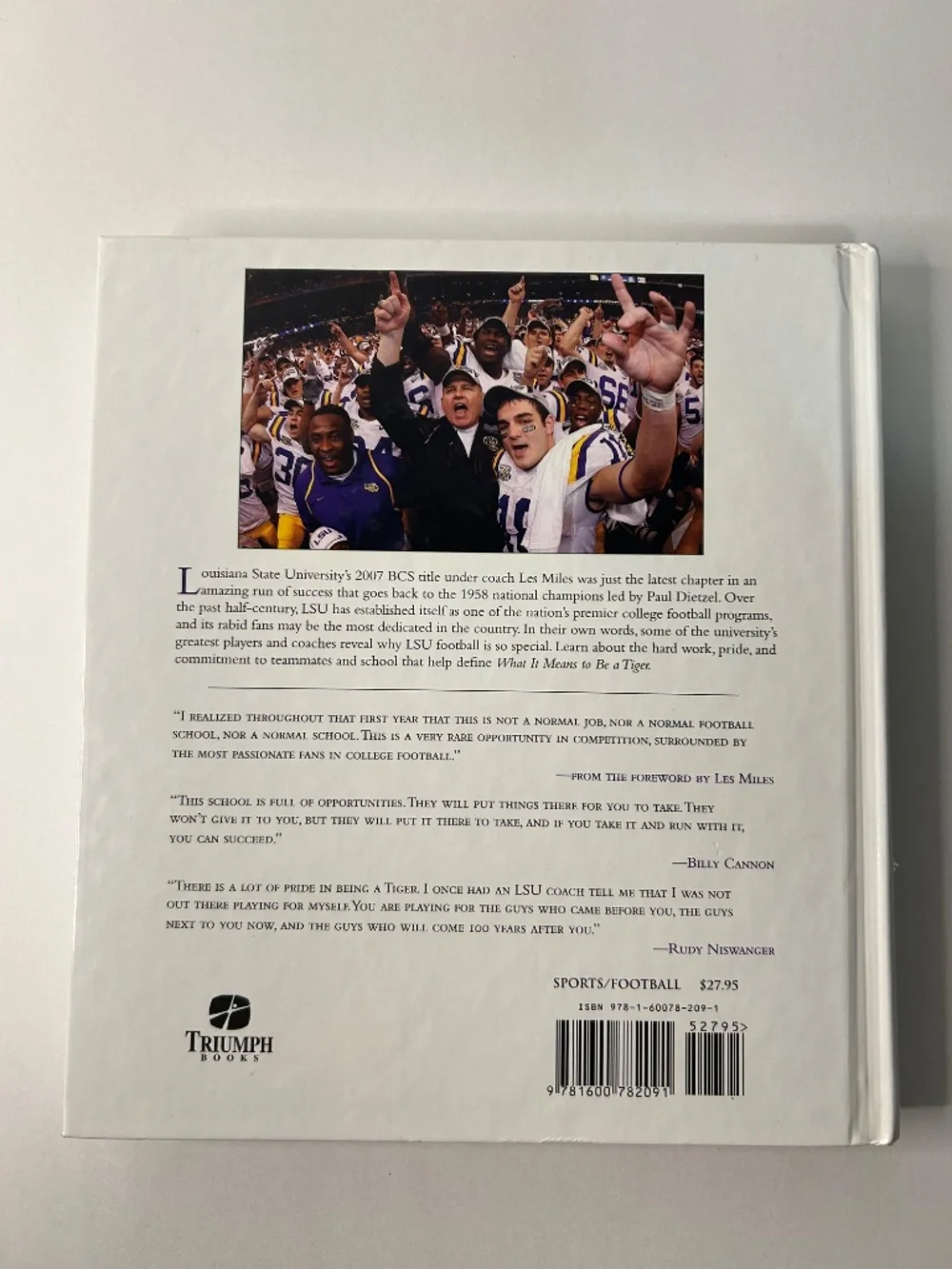What It Means to Be a Tiger by Ray Glier | Hardcover LSU Book | Like New
